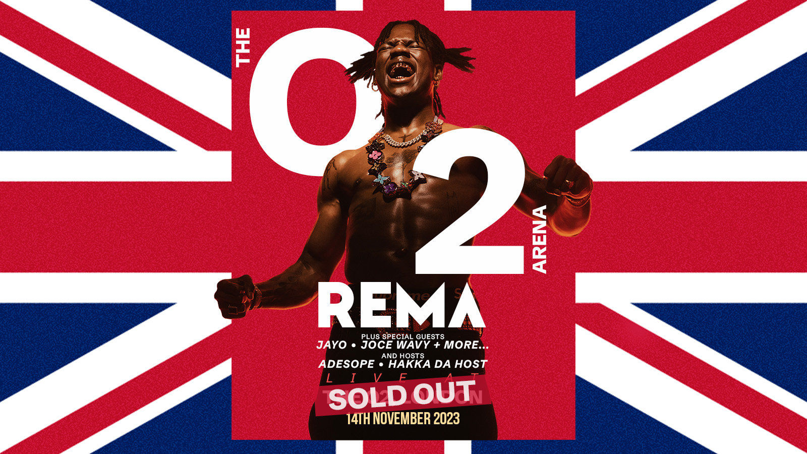 Rema becomes the youngest Afrobeats artist in history to sell out the O2 Arena.