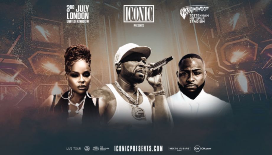 50Cent, Davido And Mary J. Blige Announced To Joint-Headline The Tottenham Hotspur Stadium